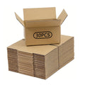 Brown Corrugated Cardboard Mailer Box With Lids, Small Item Mailing Shipping Boxes, 5.7x3.3x4.1inches, Single Wall, 32Lb/sq inch