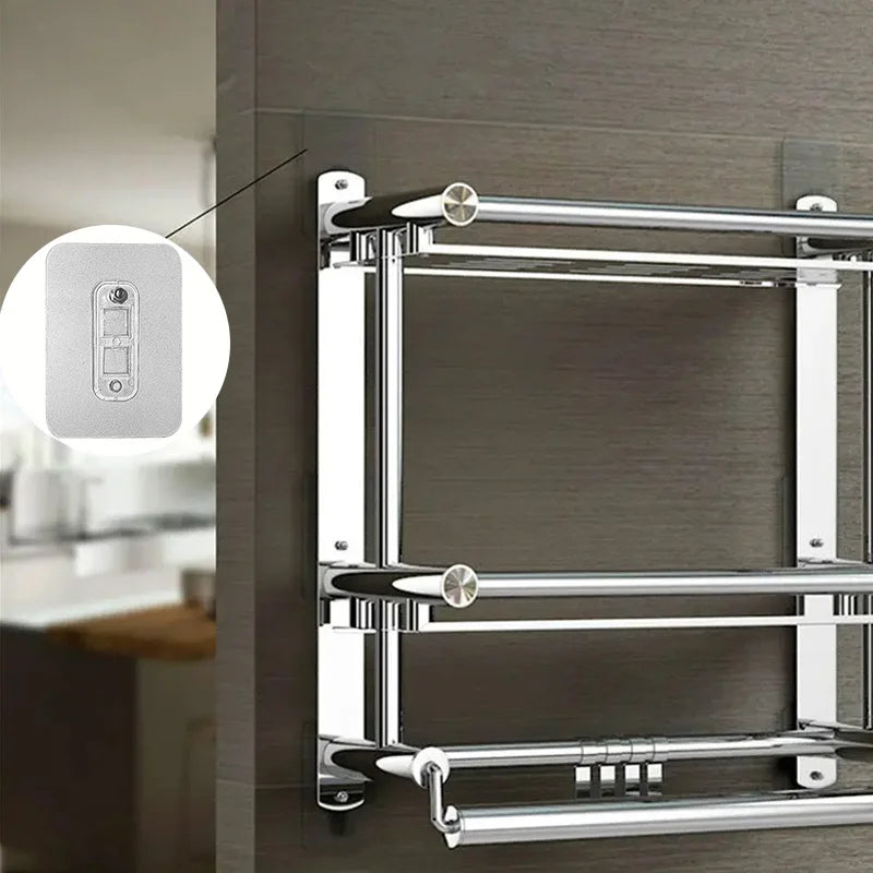 6pcs Bathroom Shelf Screw Sticker Nail-free Stickers Strong and Non-marking Self-adhesive Large Rack ScrewStickers