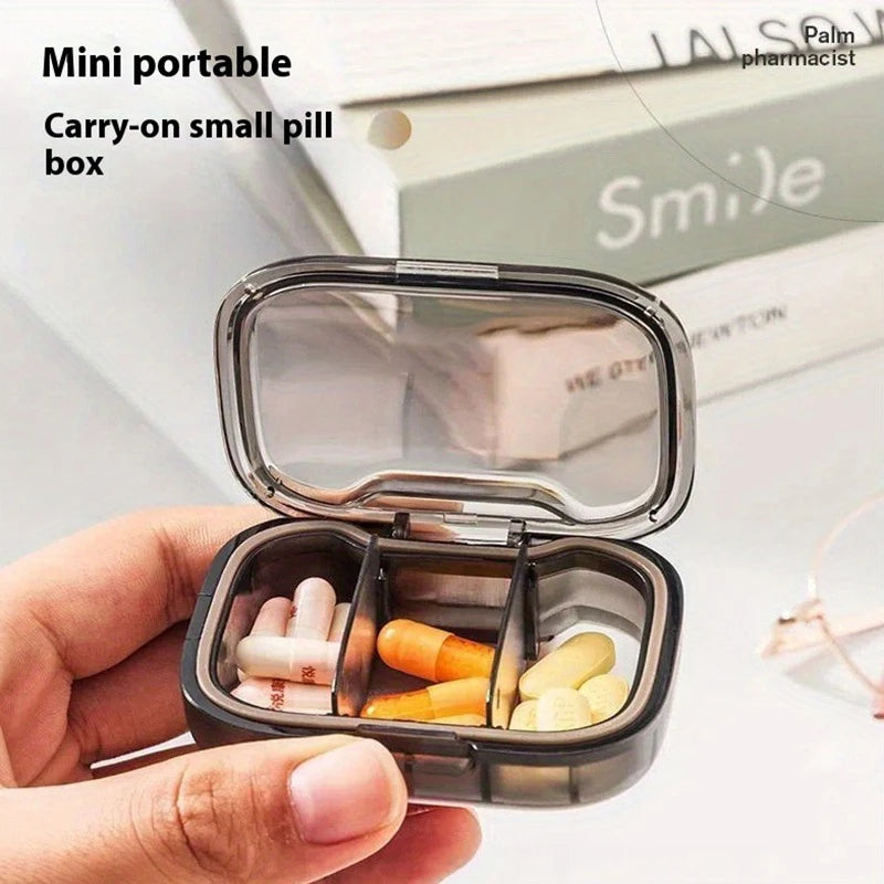 1/2/3Pcs Mini Medicine Pills Box Drug Storage Box Pills Dispenser Pill Organizer Tablet Pillbox Case Container Portable