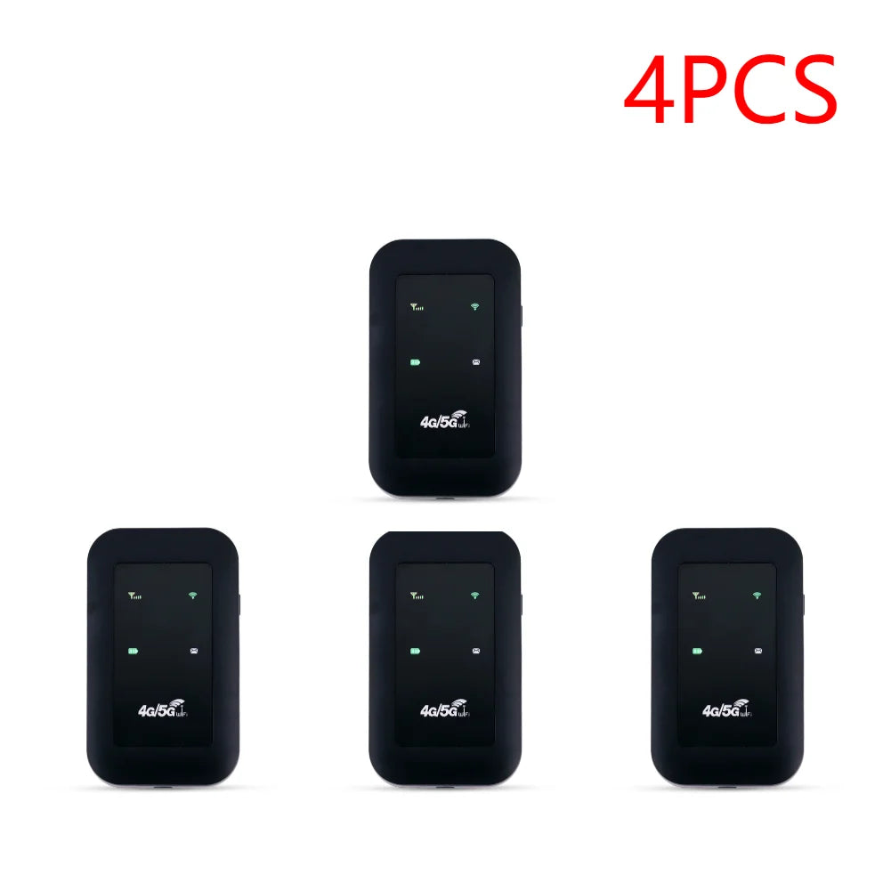 1-5pcs Mobile WiFi Router 2100mAh Battery Supports 10 Connected Devices 4G WiFi Hotspot 300Mbps High Speed Portable for Busin