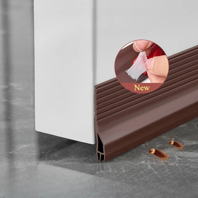 1M Door Bottom Sealing Strip Windproof Dust Stopper Guard Rain Weatherstrip Noise Reduction Insulator Sealer Home Hardware