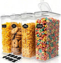 Airtight Food Storage Containers 4 Pack 4L Cereal Pantry Kitchen Canisters