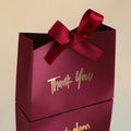10 Mini Gift Boxes/Gift Bags with Gold Ribbon and Thank You Text Design, Available in Various Colors, Perfect for Wedding Favors, Mother's Day, Father's Day Party Gifts, and Small Gifts, as Well as Birthday, Gender Reveal, Gr
