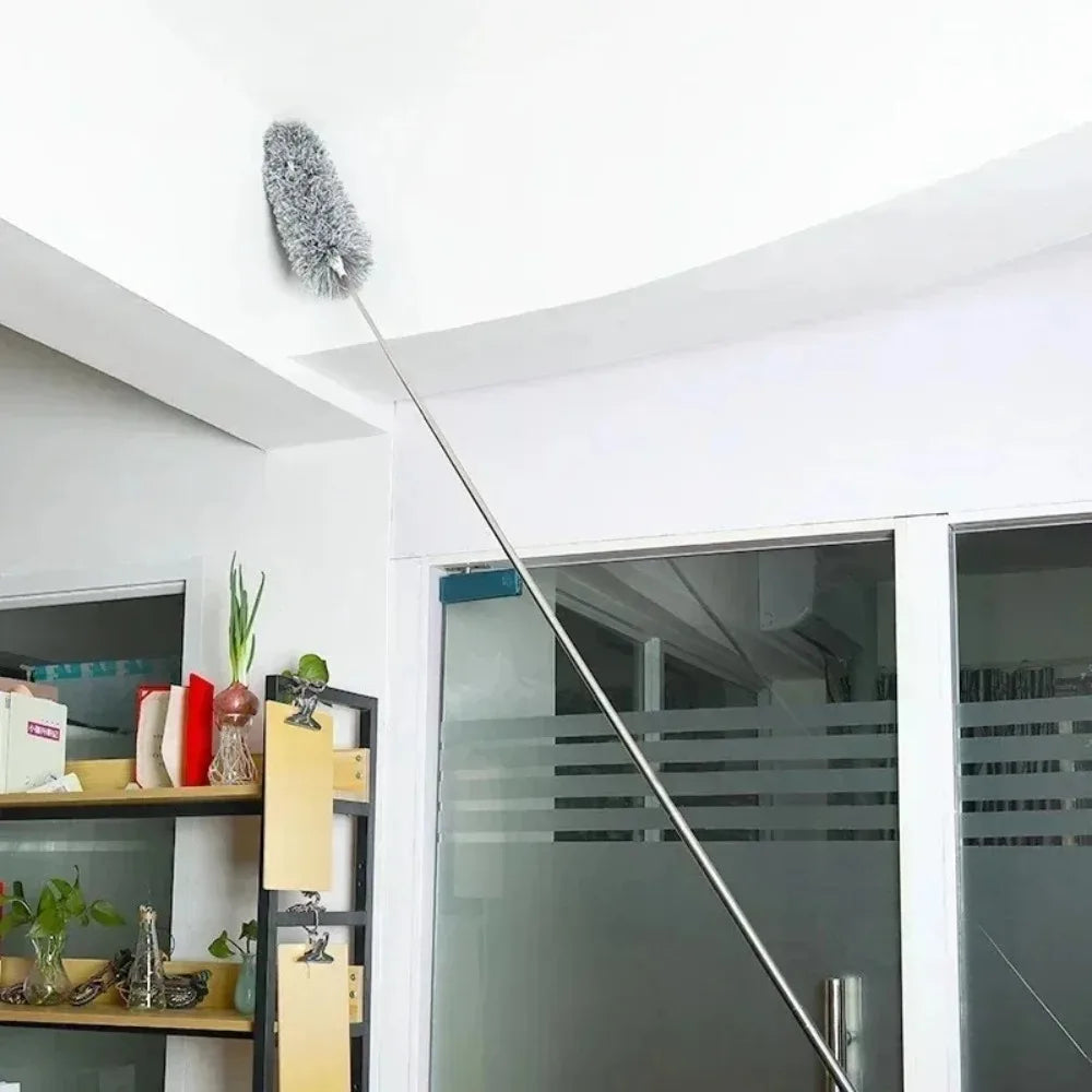 Long Handle Duster Extendable Soft Bristles Microfiber Duster Brush Cleaning Toosl for Sofa Bed Furniture Household Dust Cleaner