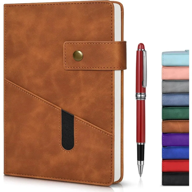 A5 Hardcover Leather Sketchbook with 200 Pages Thick Blank Paper for Writing Journal Unlined Plain Notebook Gift Men Women