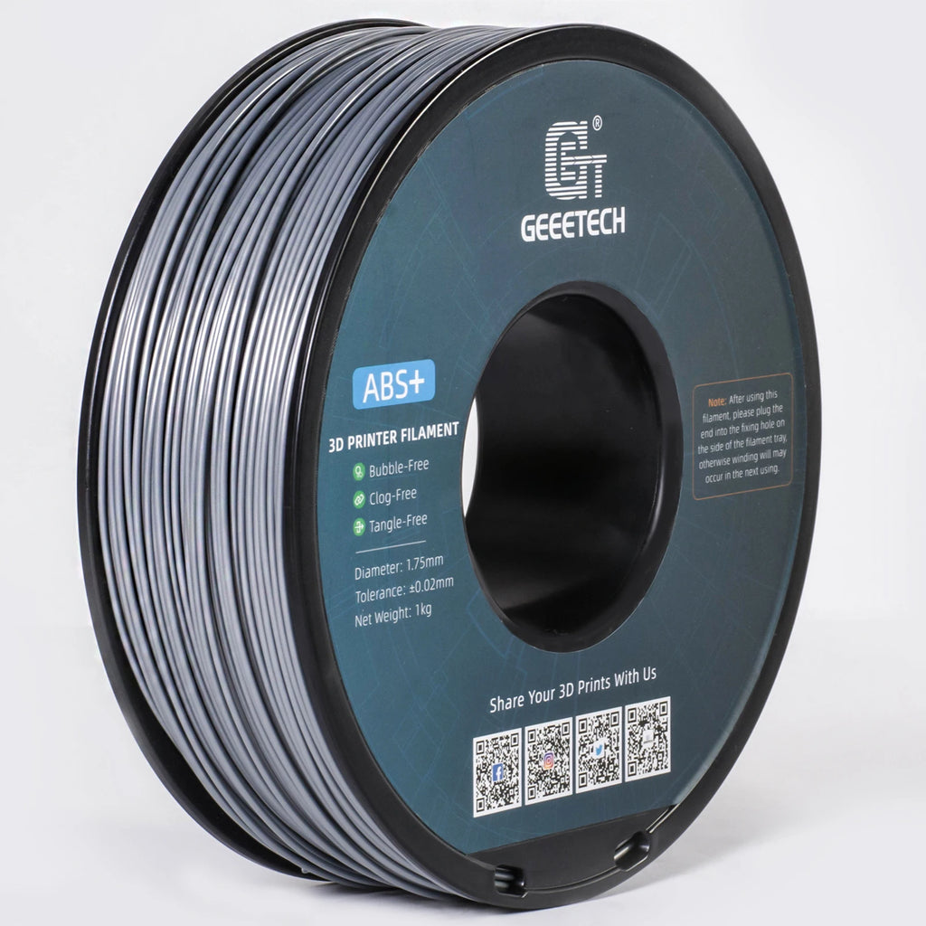 Geeetech ABS+3D Filament 1.75mm 1KG Plastic, 3D Printer Material, Tangle-Free, Non-Toxic, Vacuum Packaging White Black Red Blue