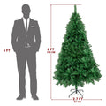 6FT Simulation Christmas Tree, 550 Artificial PVC Christmas Trees with Metal Brackets, Suitable for Home and Office Decoration, Suitable for Indoor and Outdoor Use, Christmas Decoration, Holiday Gifts