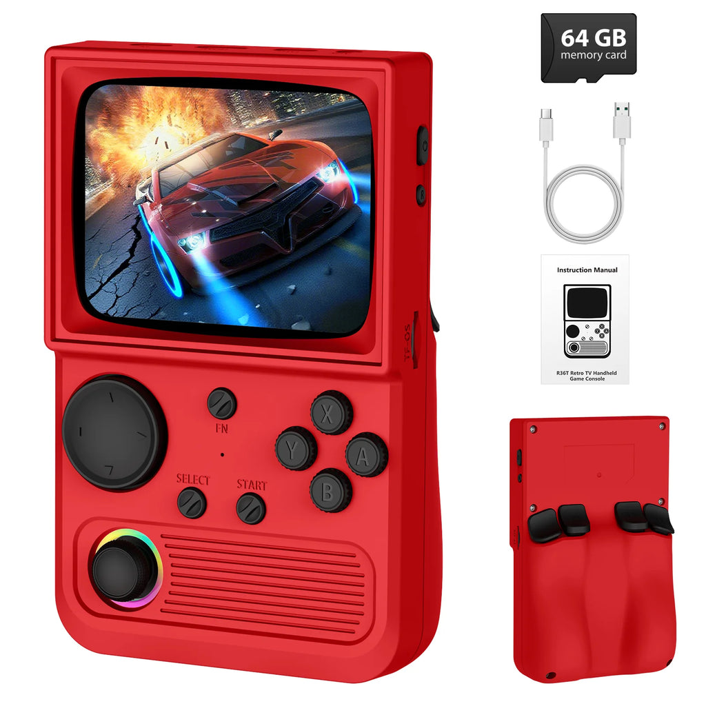 RG40 Retro TV Handheld Game Console 3.5'' IPS Screen Wi-Fi Portable Pocket Video Console