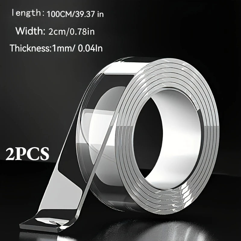 Heavy Duty Dual Sided Nano Tape Super Strong and Reusable for Wall Decor Crafts and All Surfaces Multi Purpose Adhesive