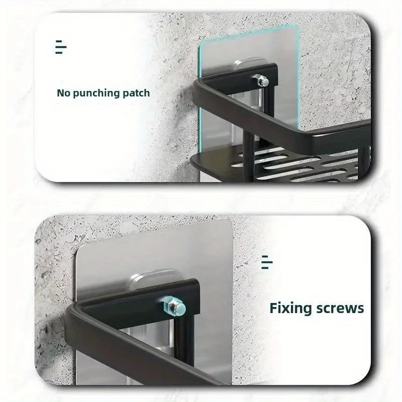6pcs Bathroom Shelf Screw Sticker Nail-free Stickers Strong and Non-marking Self-adhesive Large Rack ScrewStickers