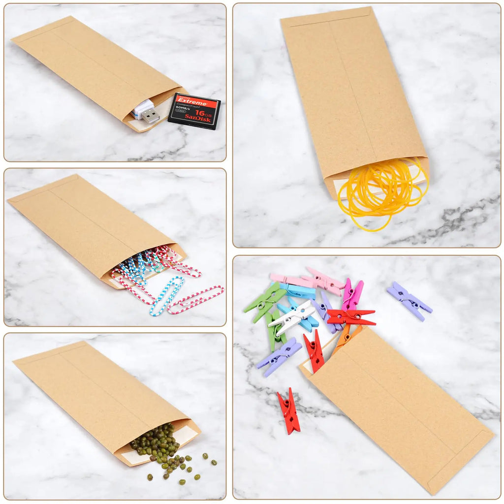 25Pcs Self-Sealing Cash Envelopes 6.5”x3.2”Money Envelope Money Holder Bags Budgeting Saving Challenge Letter for Gifts Tickets