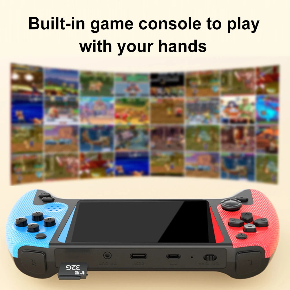 Retro Handheld Game Console 3.5inch LCD Screen Built-in 500 Games Portable Game Console Nostalgic Game Console for Single Player