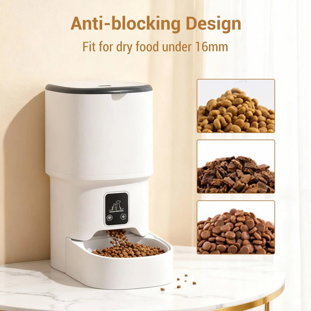4L Automatic Cat Feeder Dog Food Dispenser with Programmable Timer