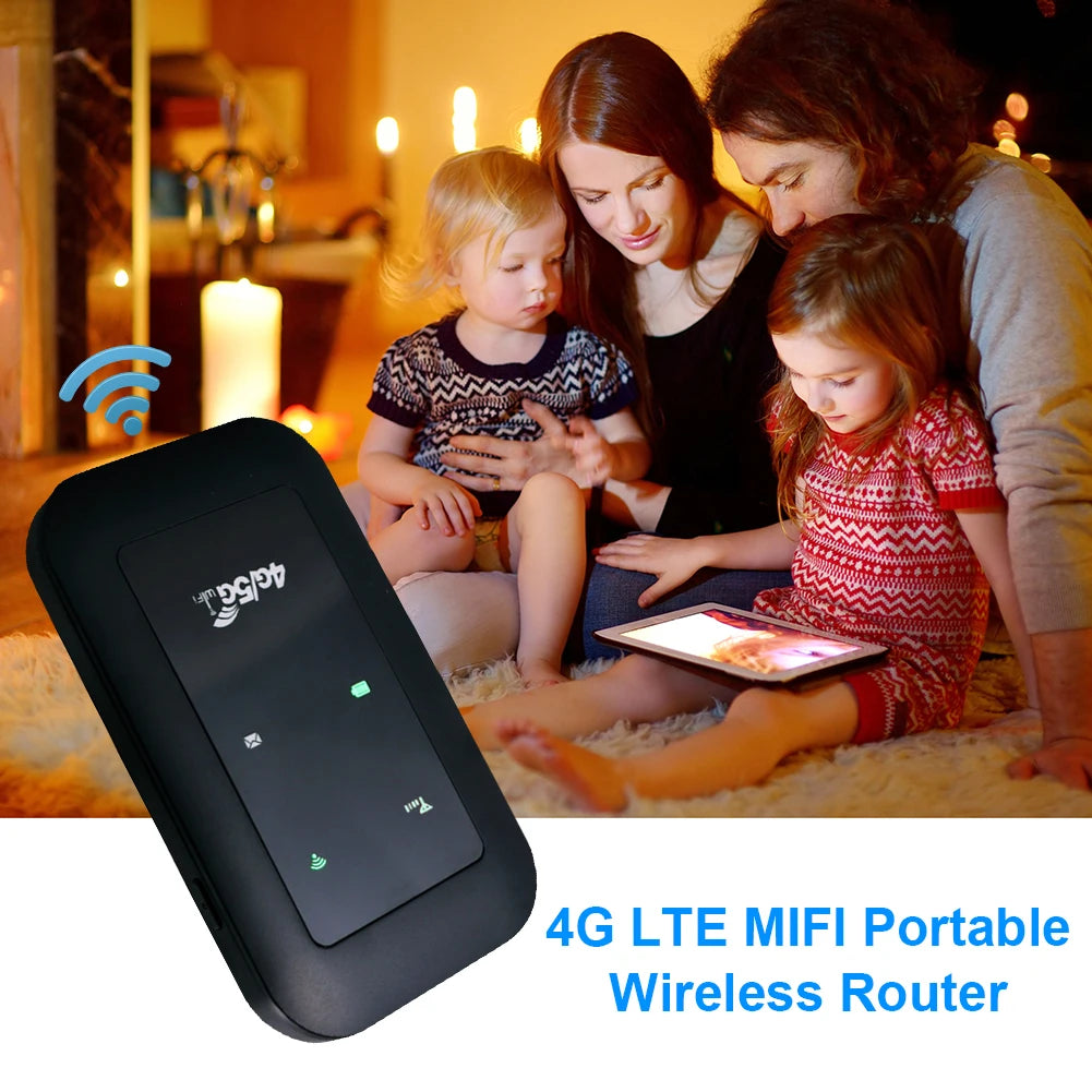 1-5pcs Mobile WiFi Router 2100mAh Battery Supports 10 Connected Devices 4G WiFi Hotspot 300Mbps High Speed Portable for Busin