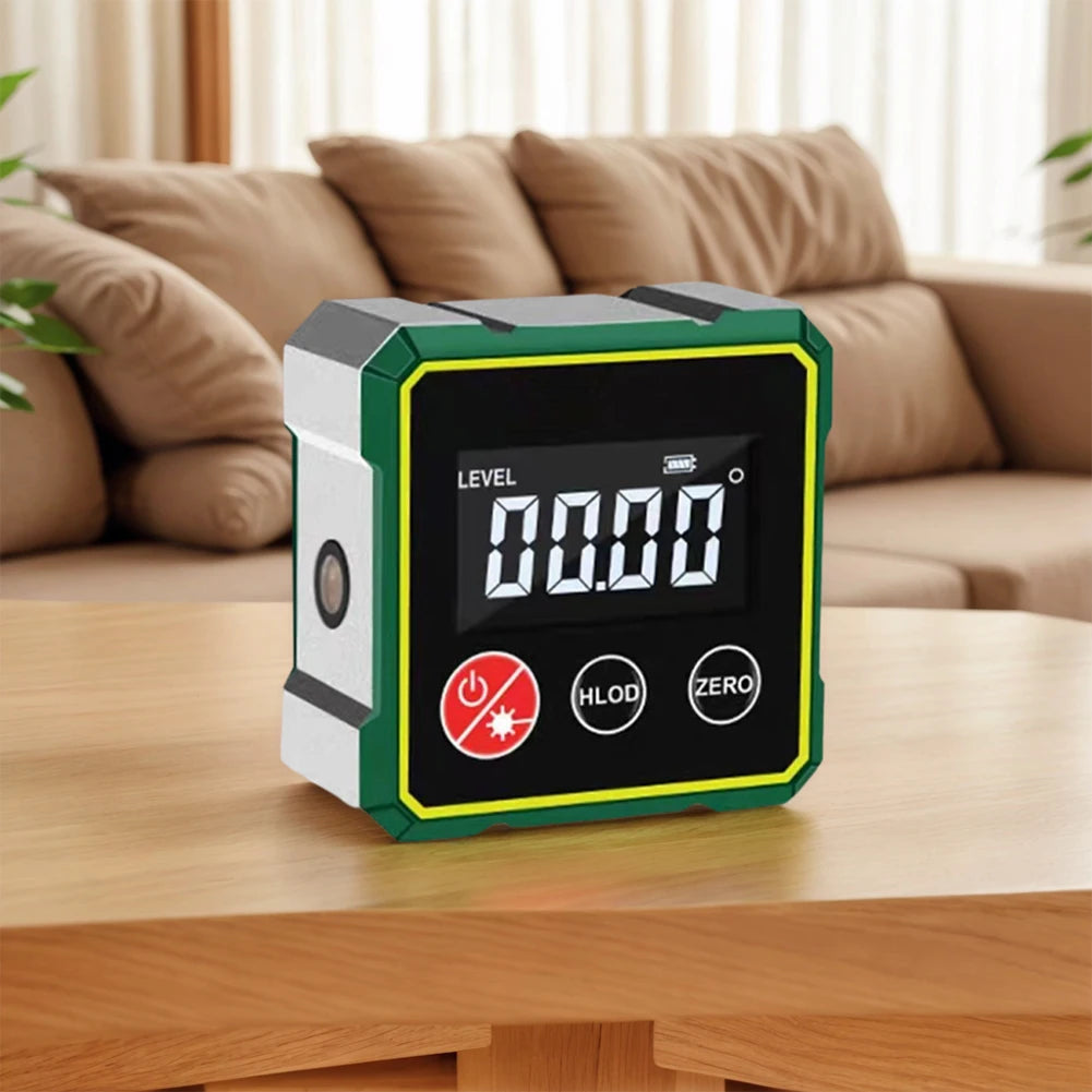 Magnetic Digital Angle Finder with LCD Backlight Electronic Laser Gauge Protractor Level Magnets Level Ruler Angle Slope 0-90°