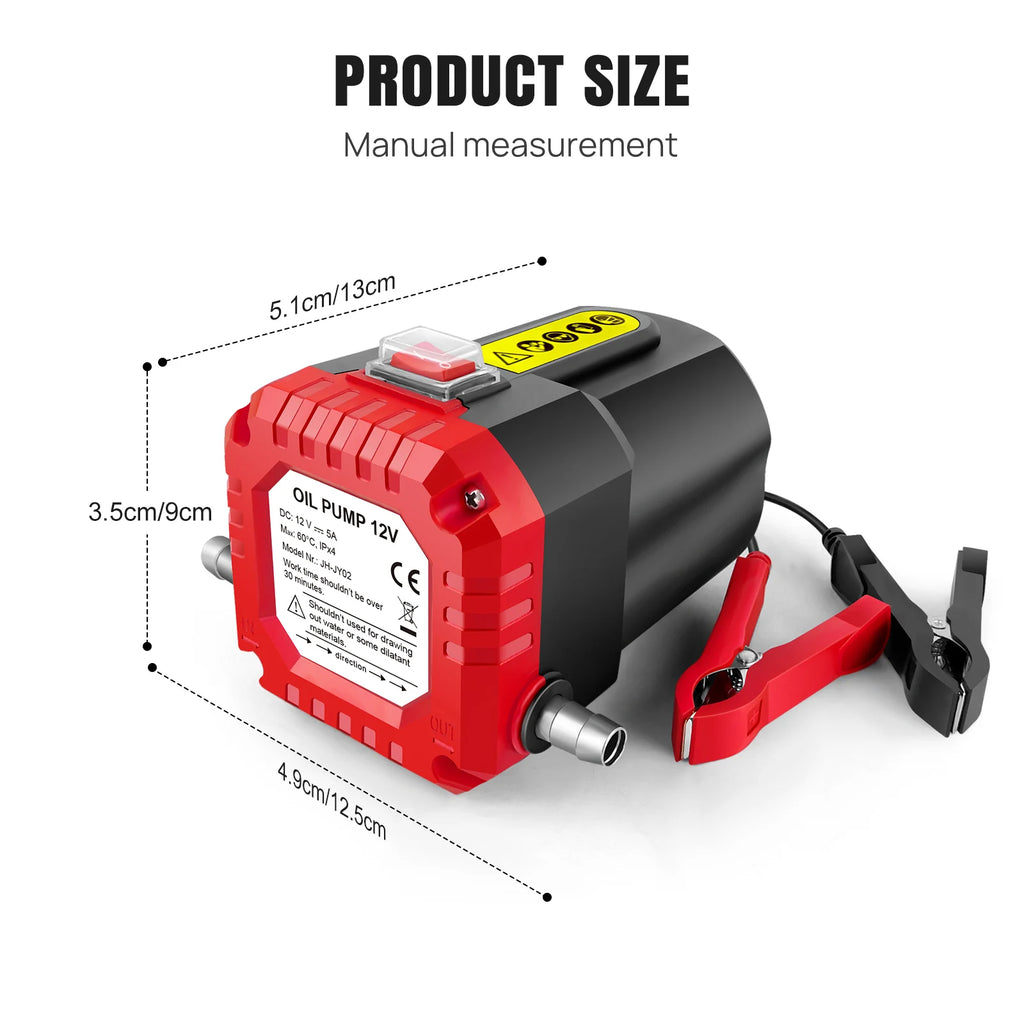 12V 300W Electric Car Oil Extractor Pump For Transfer Fluid Engine Vacuum + Hose