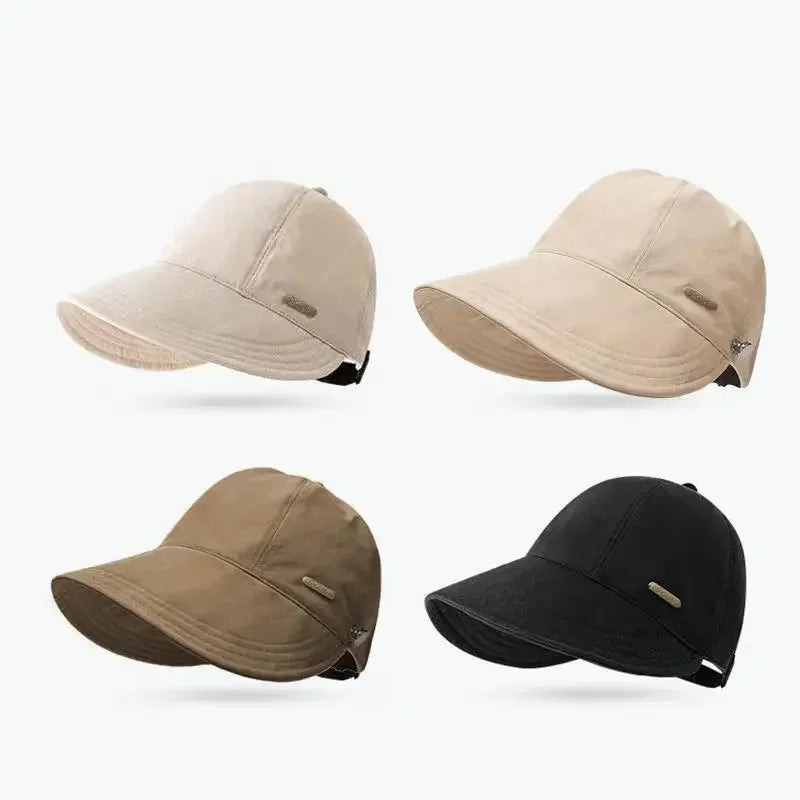 1Pc Women UV Sun Protection Baseball Cap Summer Fashion Sunscreen Wide Brim Adjustable Sun Hat for Girl Outdoor Hiking Fishing