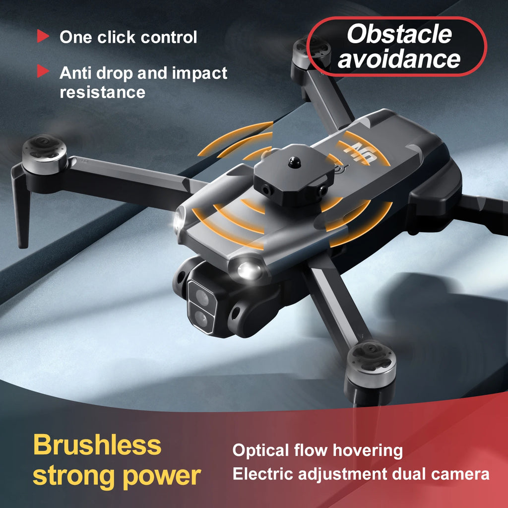 S119 4K Drone with Camera for Adults, GPS Auto Return, Obstacle Avoidance, Brushless Motor, 5G Screen Remote, 50 Min Flight, Dual Camera 120° Wide-Angle, 2000M Range, 120M Altitude FPV Quadcopter Easier to Use