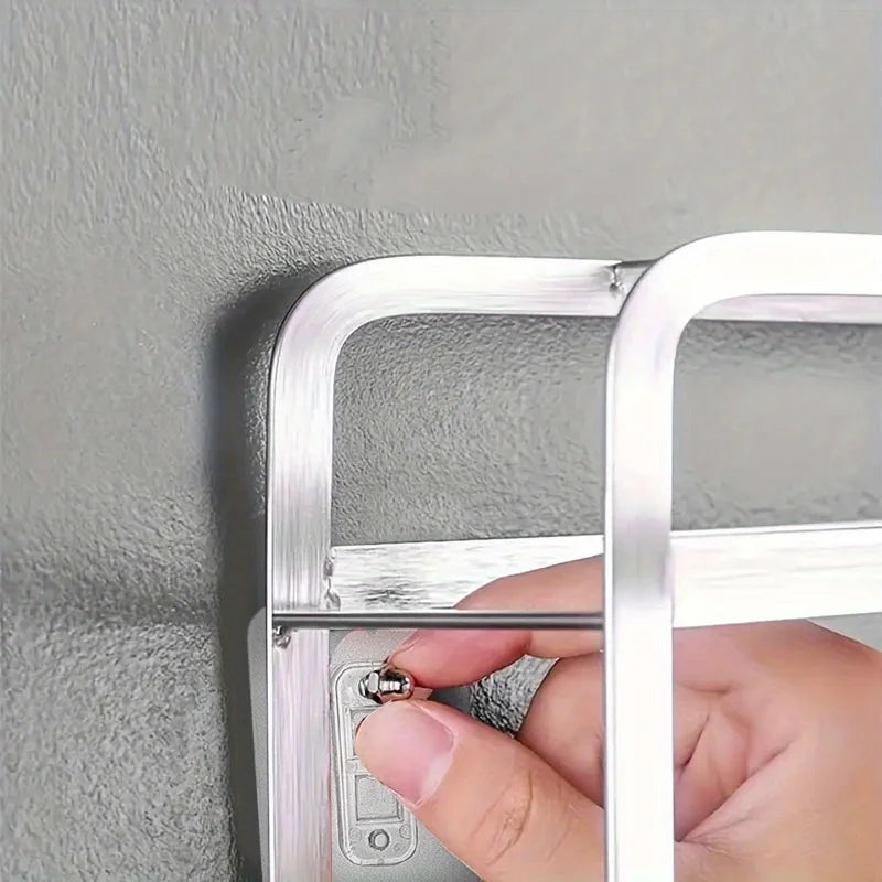 6pcs Bathroom Shelf Screw Sticker Nail-free Stickers Strong and Non-marking Self-adhesive Large Rack ScrewStickers