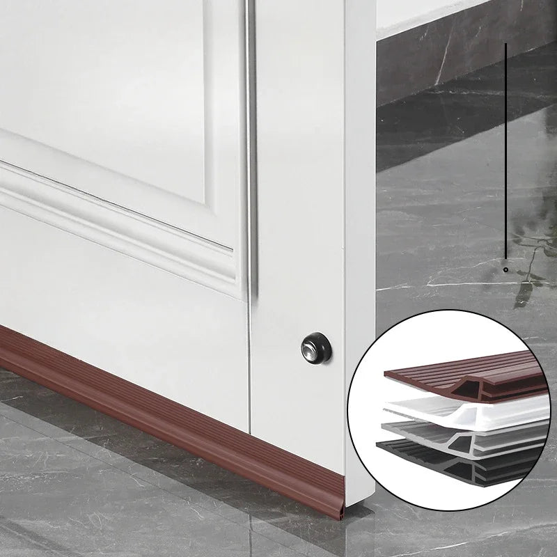 1M Door Bottom Sealing Strip Windproof Dust Stopper Guard Rain Weatherstrip Noise Reduction Insulator Sealer Home Hardware