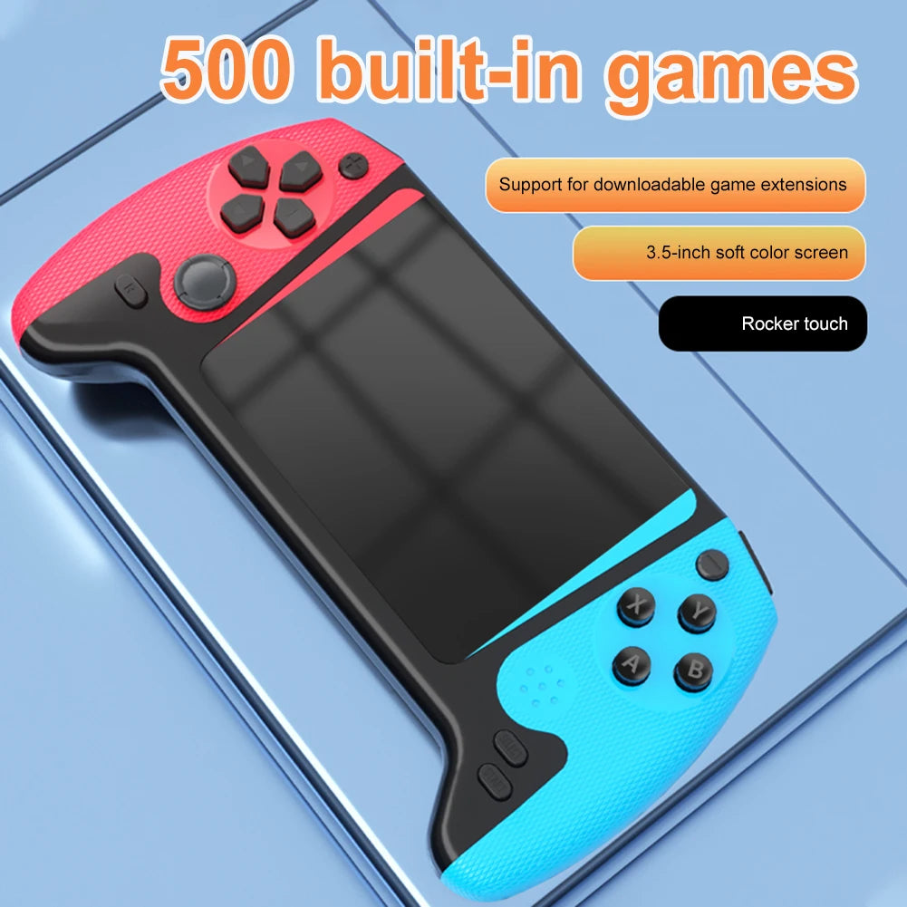 Retro Handheld Game Console 3.5inch LCD Screen Built-in 500 Games Portable Game Console Nostalgic Game Console for Single Player