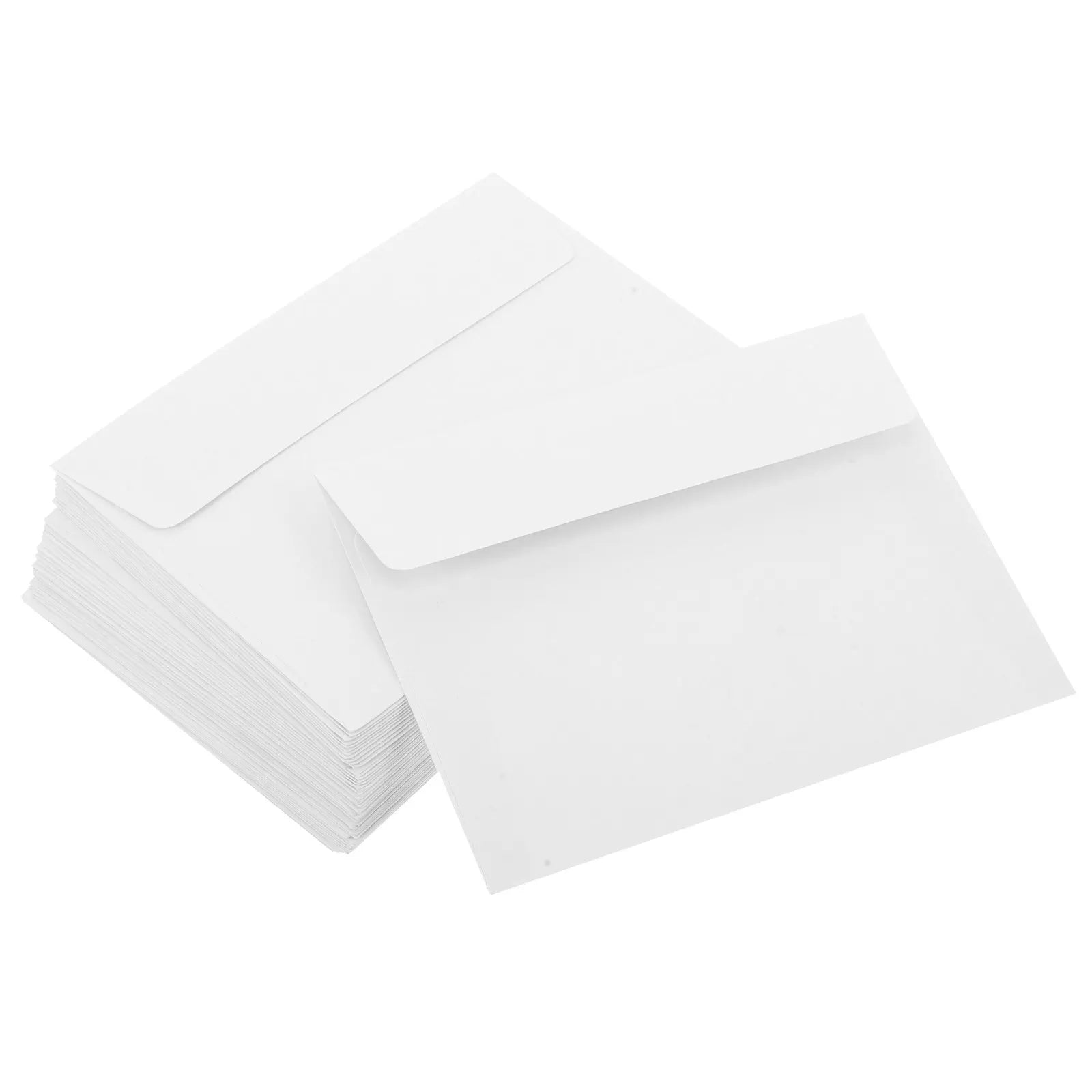 50Pcs Greeting Card Envelopes White Paper Envelopes Self Seal For Wedding Invitations Business Letter Stationery And Cash Saving