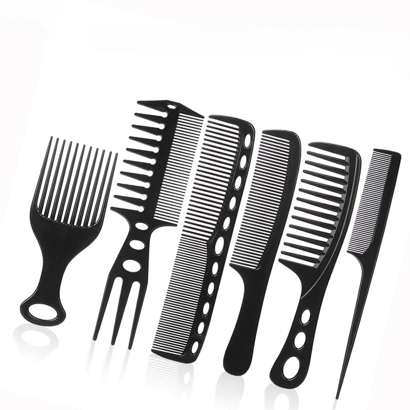 6Pcs/set Professional Hair Cutting Comb Hair Cut Comb High Quality Thicken Barber Salon Hair Style Comb Hairdressing Hairbrush