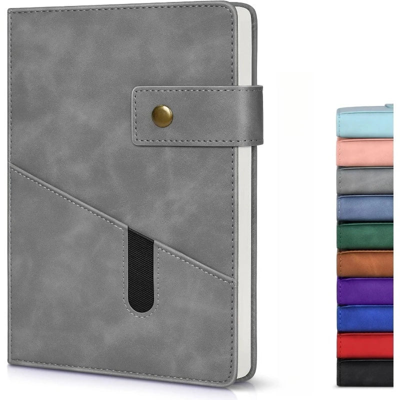 A5 Hardcover Leather Sketchbook with 200 Pages Thick Blank Paper for Writing Journal Unlined Plain Notebook Gift Men Women