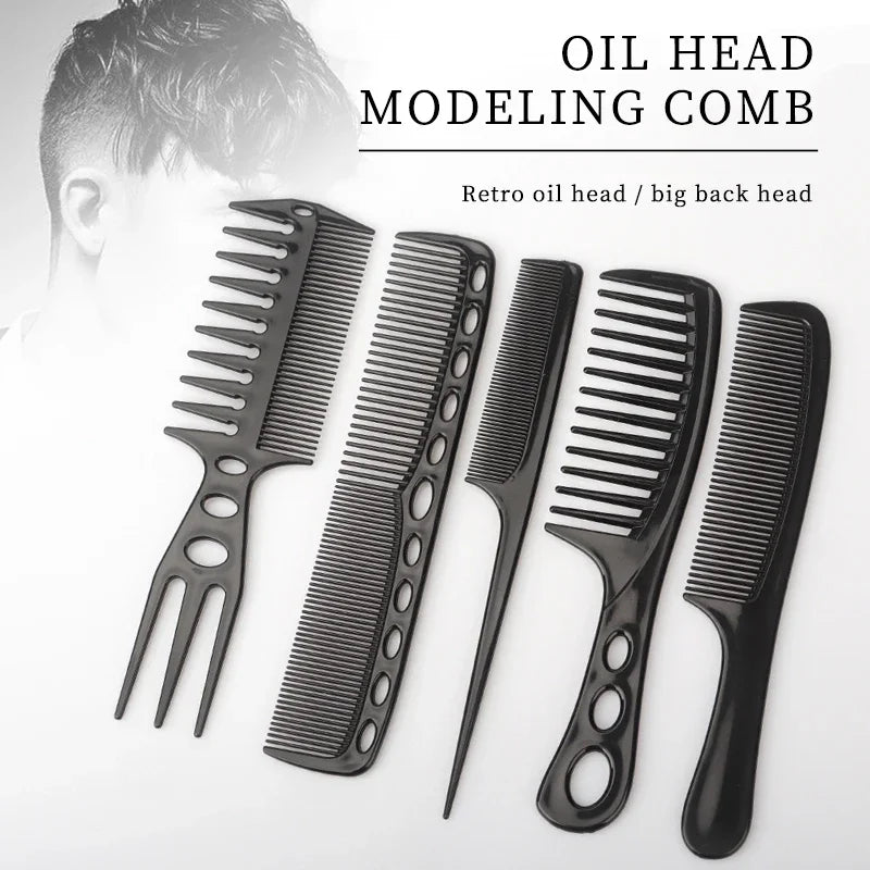 6Pcs/set Professional Hair Cutting Comb Hair Cut Comb High Quality Thicken Barber Salon Hair Style Comb Hairdressing Hairbrush
