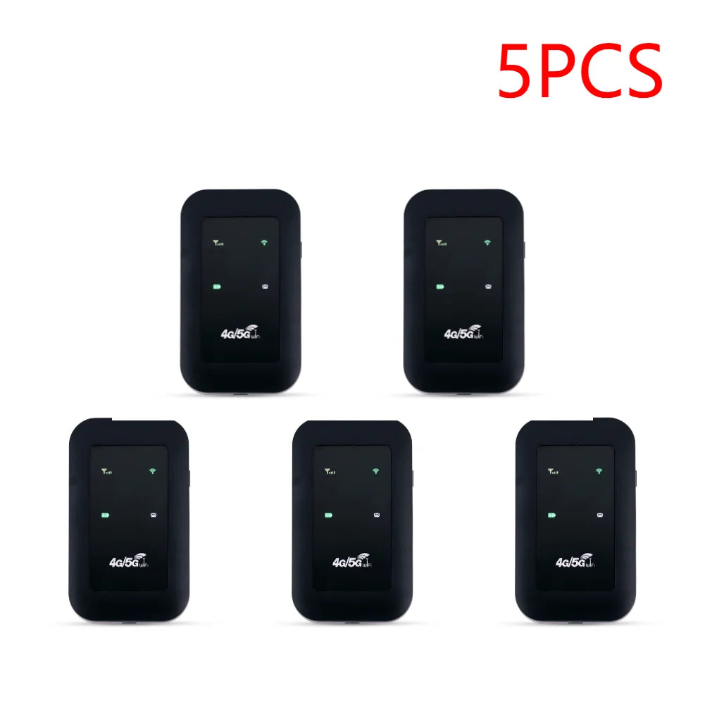 1-5pcs Mobile WiFi Router 2100mAh Battery Supports 10 Connected Devices 4G WiFi Hotspot 300Mbps High Speed Portable for Busin