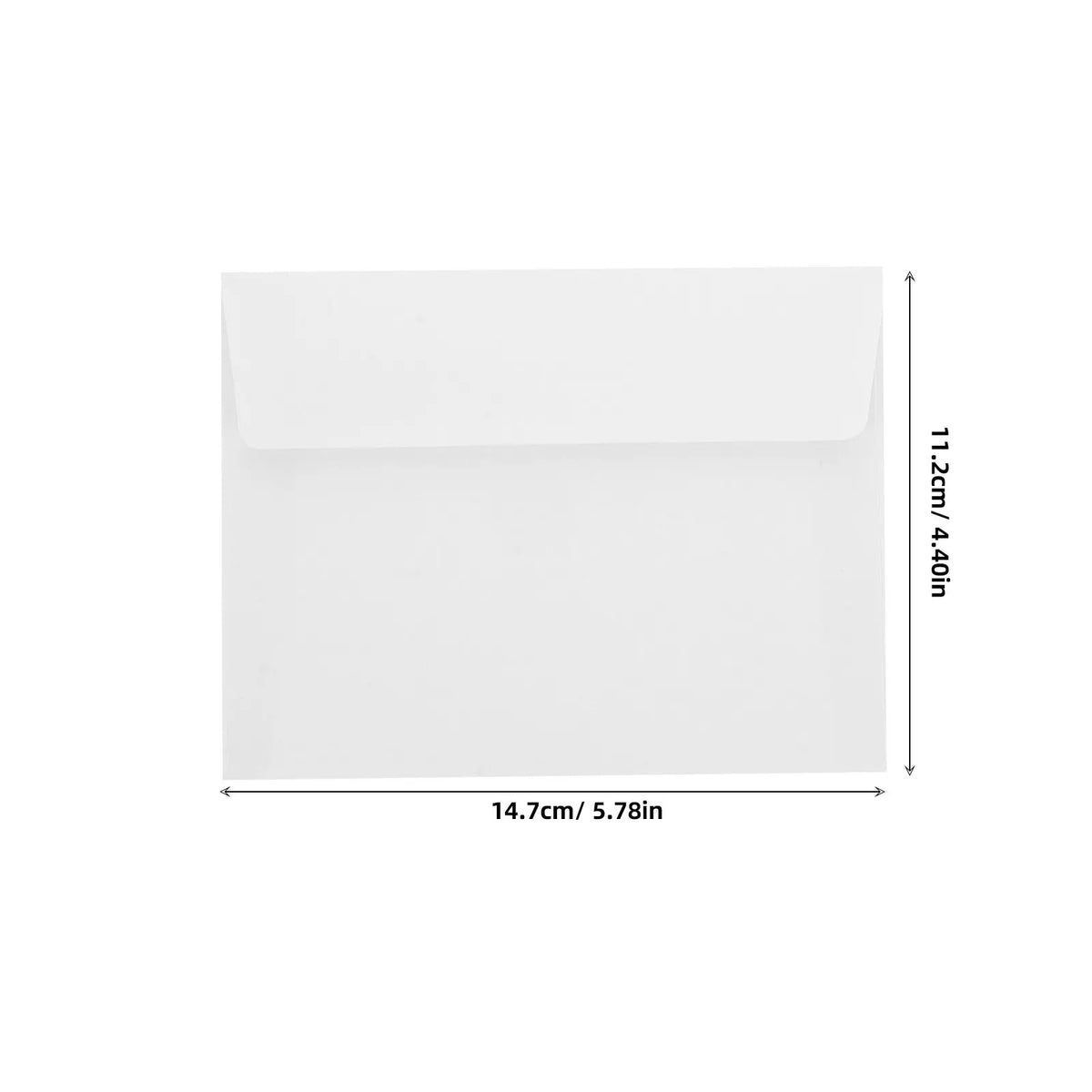 50Pcs Greeting Card Envelopes White Paper Envelopes Self Seal For Wedding Invitations Business Letter Stationery And Cash Saving