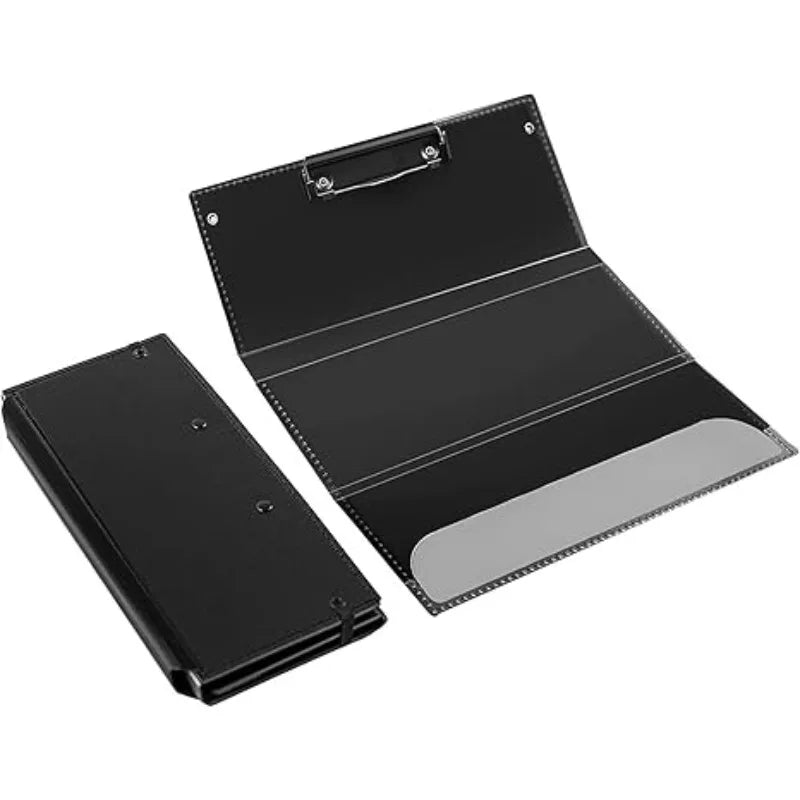 3-Layer Foldable Nursing Clipboard Pocket Size with Pen Holder and Elastic Band Portable Clip Board for Nurses Students Doctors