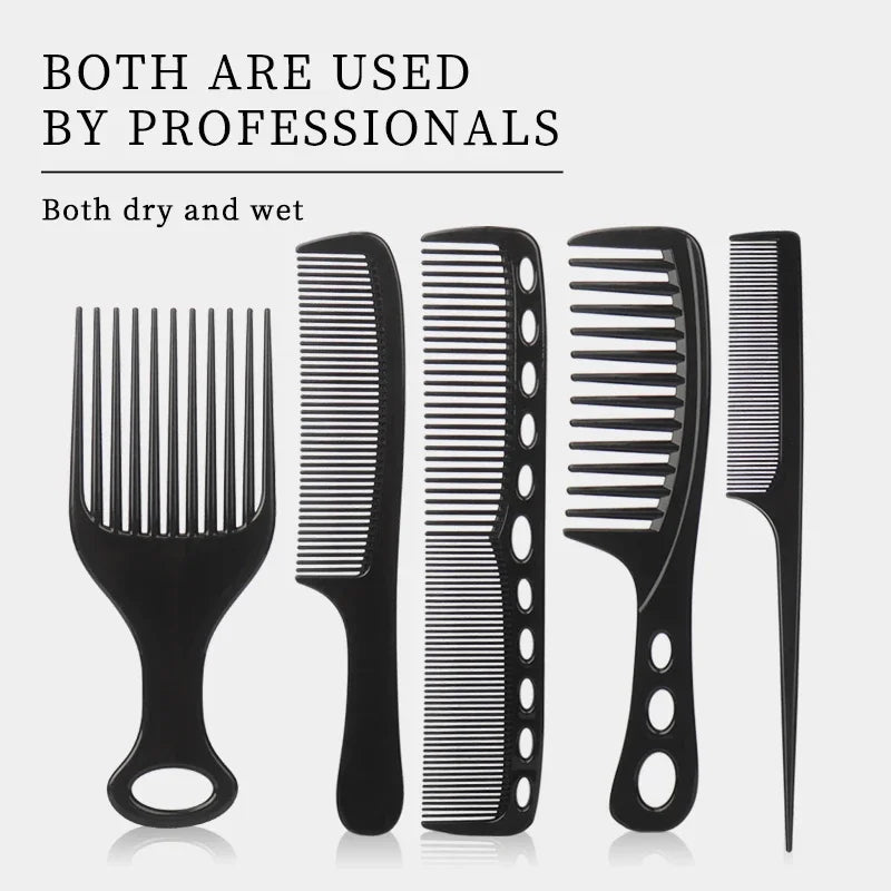 6Pcs/set Professional Hair Cutting Comb Hair Cut Comb High Quality Thicken Barber Salon Hair Style Comb Hairdressing Hairbrush