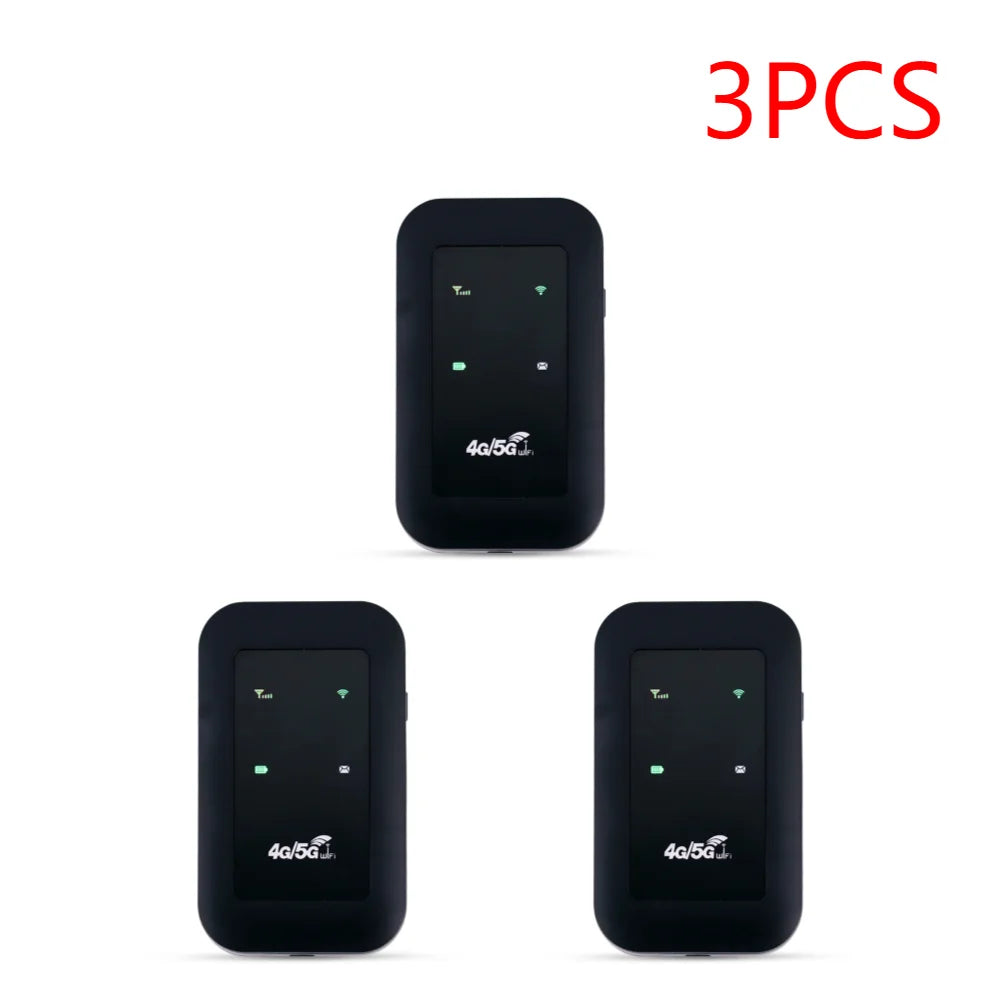 1-5pcs Mobile WiFi Router 2100mAh Battery Supports 10 Connected Devices 4G WiFi Hotspot 300Mbps High Speed Portable for Busin