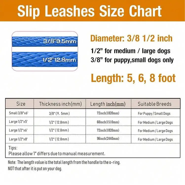 Durable Braided Dog Leash Anti Slip Training Lead for Small Medium Large Dogs Outdoor Walking