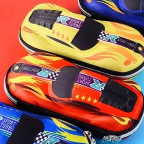 Ce Pen3D Racing Car Pencil Cases Cartoons School Pencil Case For Children Stationery Box EVA PU Plastic Pen Case Boyut Bag
