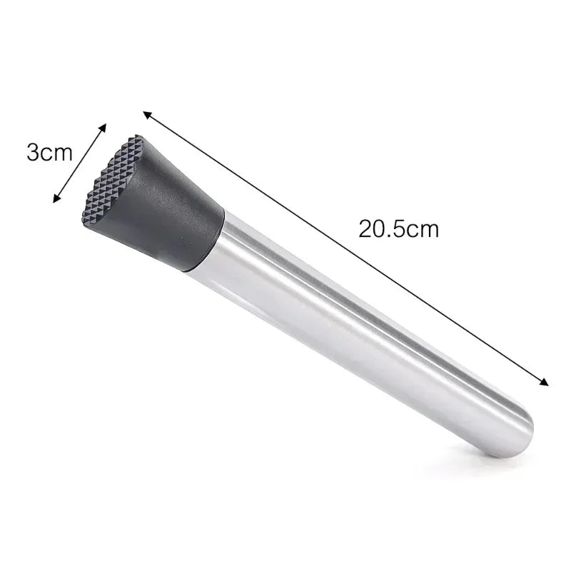 Stainless Steel Crushed Ice Hammer Multifunctional Popsicle Sticks Cocktail Swizzle Stick Fruit Lemon Muddle Pestle Bar Tools