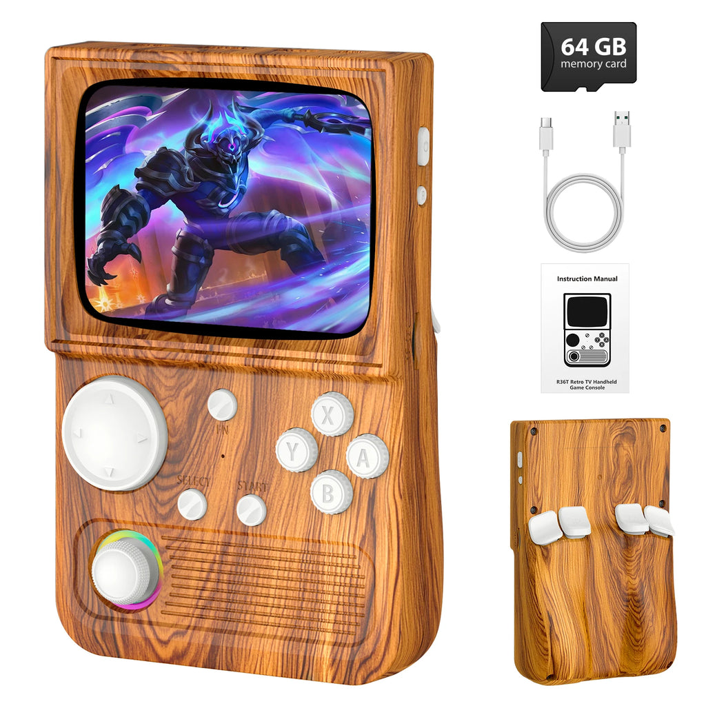 AISLPC R35 Retro Handheld Game Console 3.5 Inch IPS Screen EmuELEC System 18000+ Games WIFI Online Battle Portable Video Game