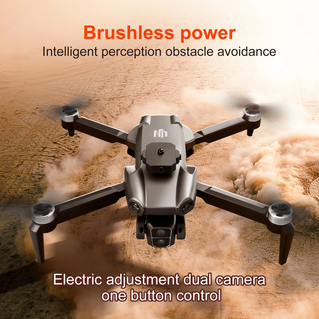 S119 4K Drone with Camera for Adults, GPS Auto Return, Obstacle Avoidance, Brushless Motor, 5G Screen Remote, 50 Min Flight, Dual Camera 120° Wide-Angle, 2000M Range, 120M Altitude FPV Quadcopter Easier to Use
