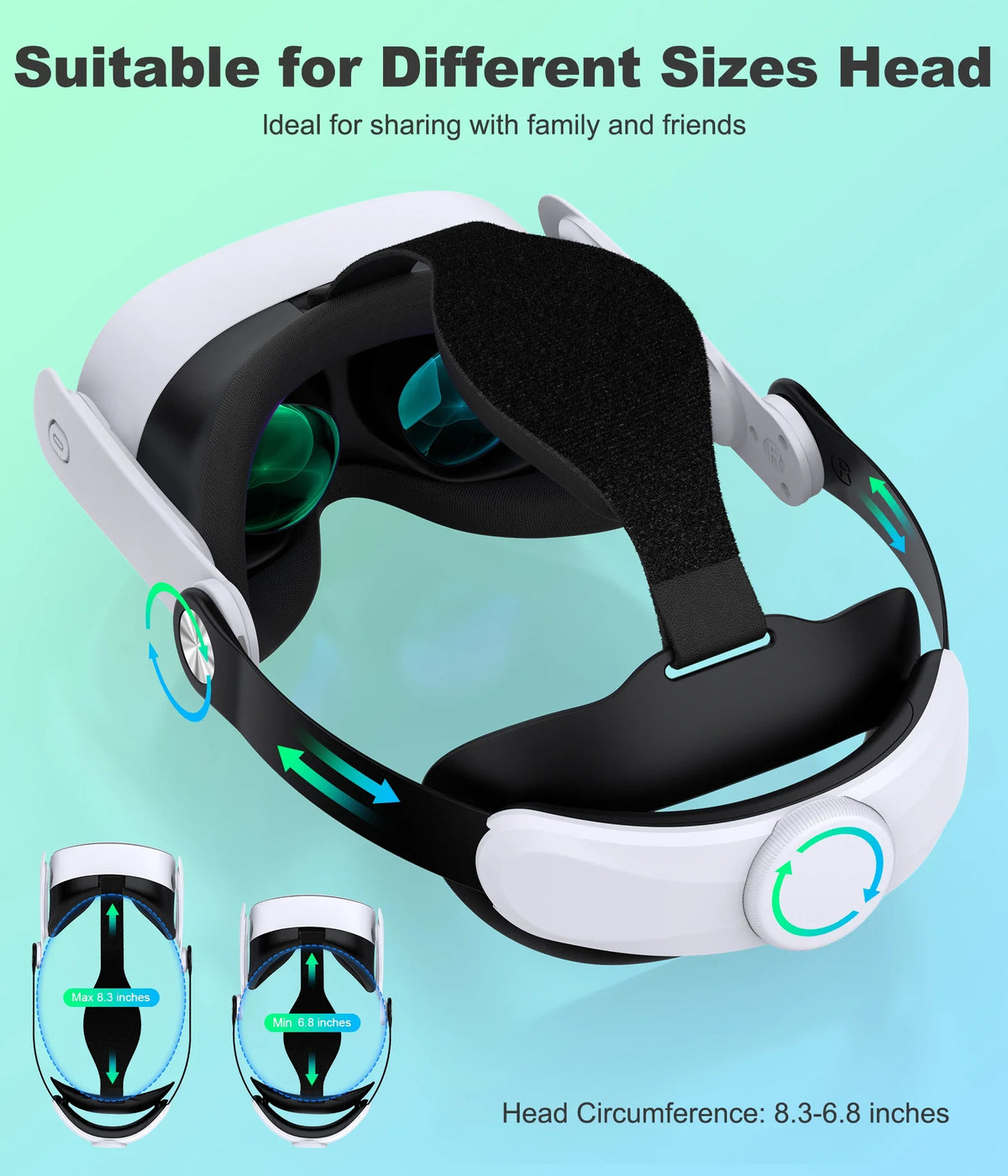 BEBONCOOL MQ5000 for Meta Quest 3S/Quest 3/Quest 2 Head Strap Elite Strap For VR Headset Strap Pressure Game For VR Accessories