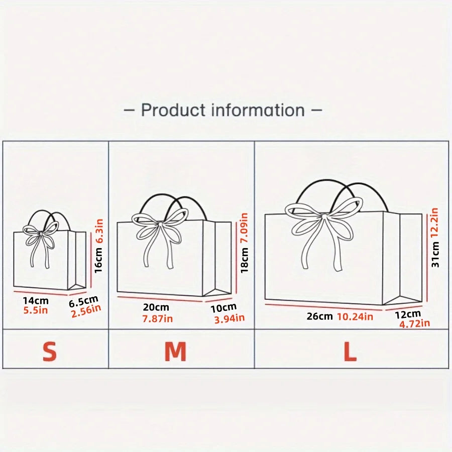 3pcs gift packaging bags retro navy paper bags fashionable business handbags clothing stores jewelry stores gift bags