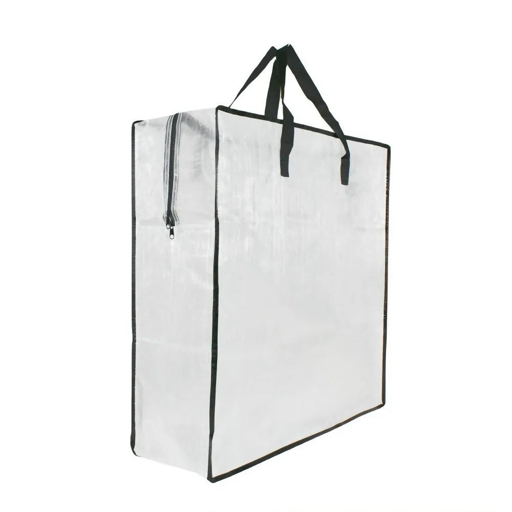 Waterproof Heavy Duty Storage Bags Large Size Clear Zipper Laundry Bags for Home Organization Travel Clothes Storage Reusable