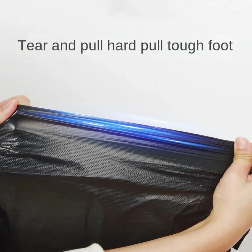 100PCS Black Thickened Plastic Vest Bags - Supermarket Shopping Bags for Takeaway Kitchen Garbage Storage Packing Storage Bag