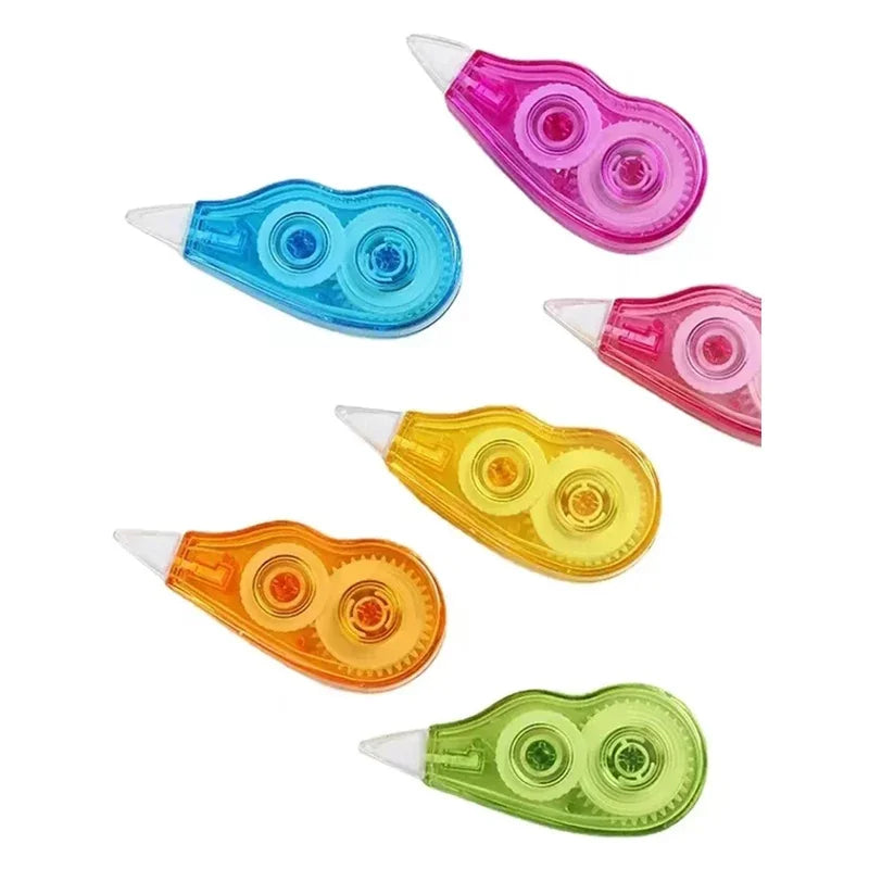 6pc Set Correction Tape Kawaii Mechanical Cute Design Correction Tape - Perfect for Decorating Diaries and School Supplies