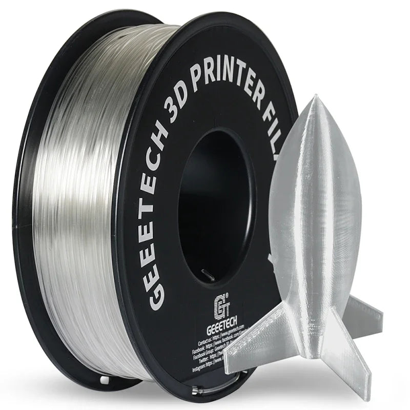 Geeetech Pure PLA Filament 1.75mm, 1KG (2.2LBS), Tangle-Free 3D Printer Filament, ±0.03mm High Precision, Vacuum Sealed, Eco-Fri