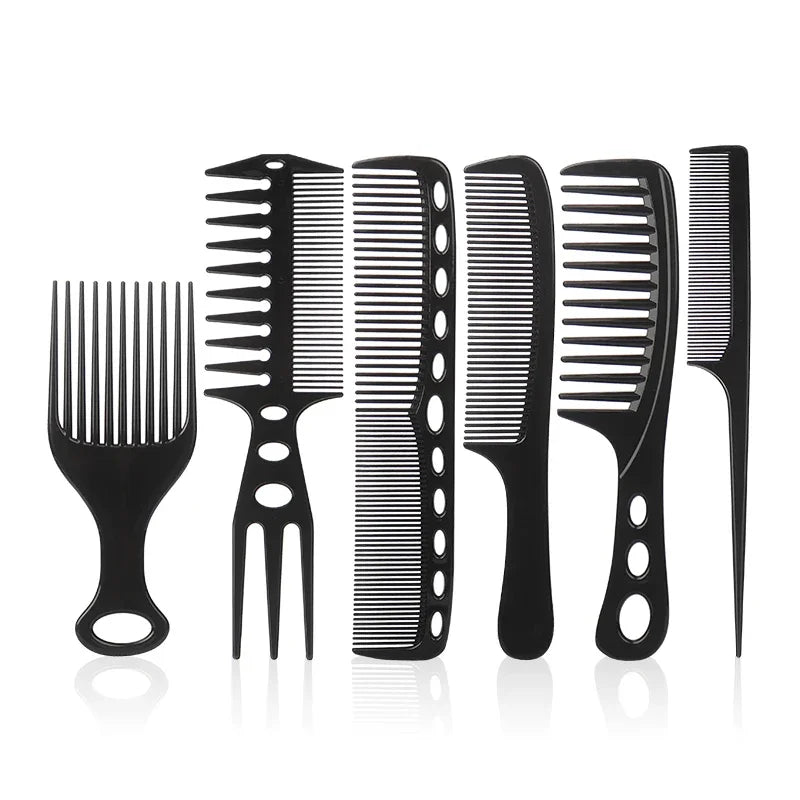 6Pcs/set Professional Hair Cutting Comb Hair Cut Comb High Quality Thicken Barber Salon Hair Style Comb Hairdressing Hairbrush