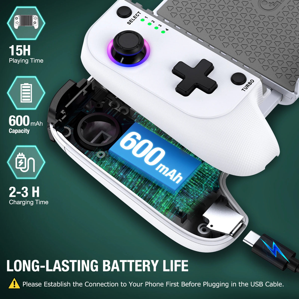 BEBONCOOL MC101 Gamepad Telescopic For Apple IOS Android PUBG COD Stretch Wireless Bluetooth Phone Game Controller Joystick