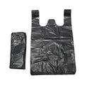 100PCS Black Thickened Plastic Vest Bags - Supermarket Shopping Bags for Takeaway Kitchen Garbage Storage Packing Storage Bag