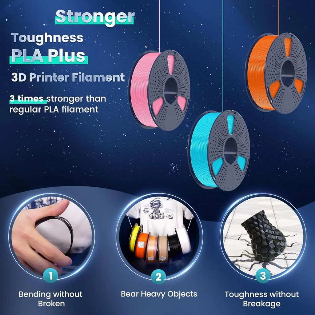 JAYO 5,5KG 3D PLA/PETG/PLA PLUS Printer Filament 1.75mm 100% No Bubble non-toxic PLA 3D Printing Material for 3D Printer&3D Pen