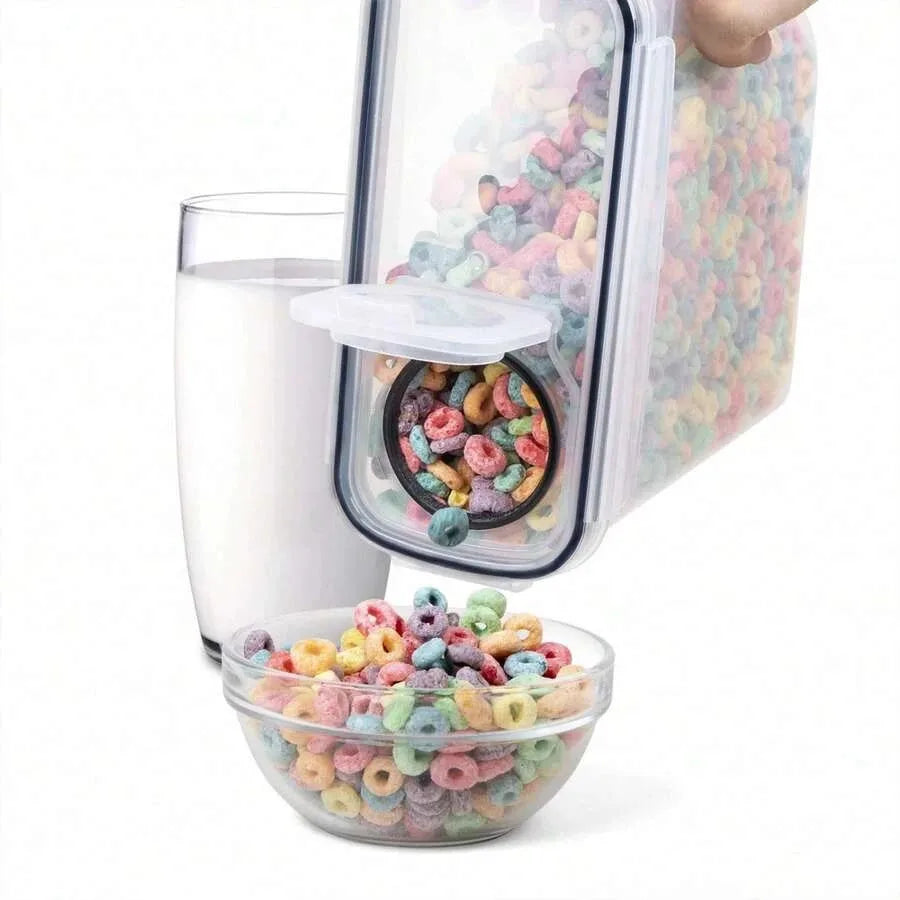 Airtight Food Storage Containers 4 Pack 4L Cereal Pantry Kitchen Canisters